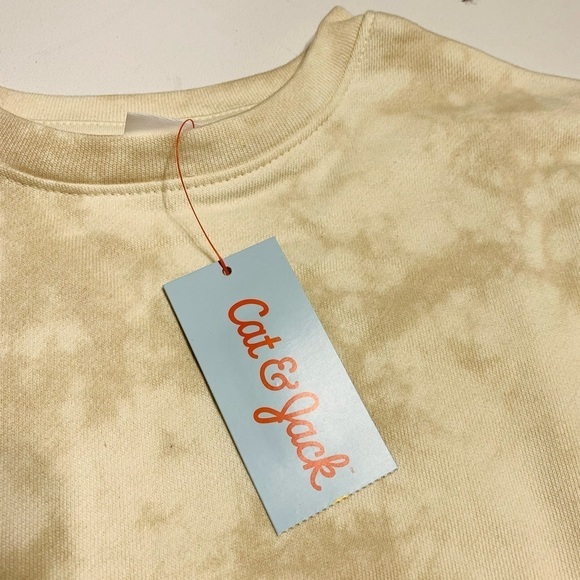 CAT and Jack kids 4-5Y tie dye crew neck sweatshirt - Picture 3 of 4